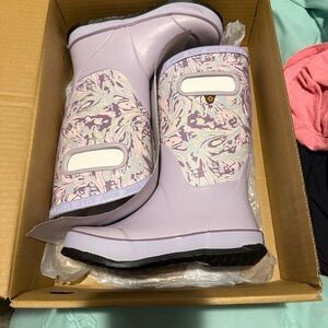Kids Lavender Rain Boots BOGS